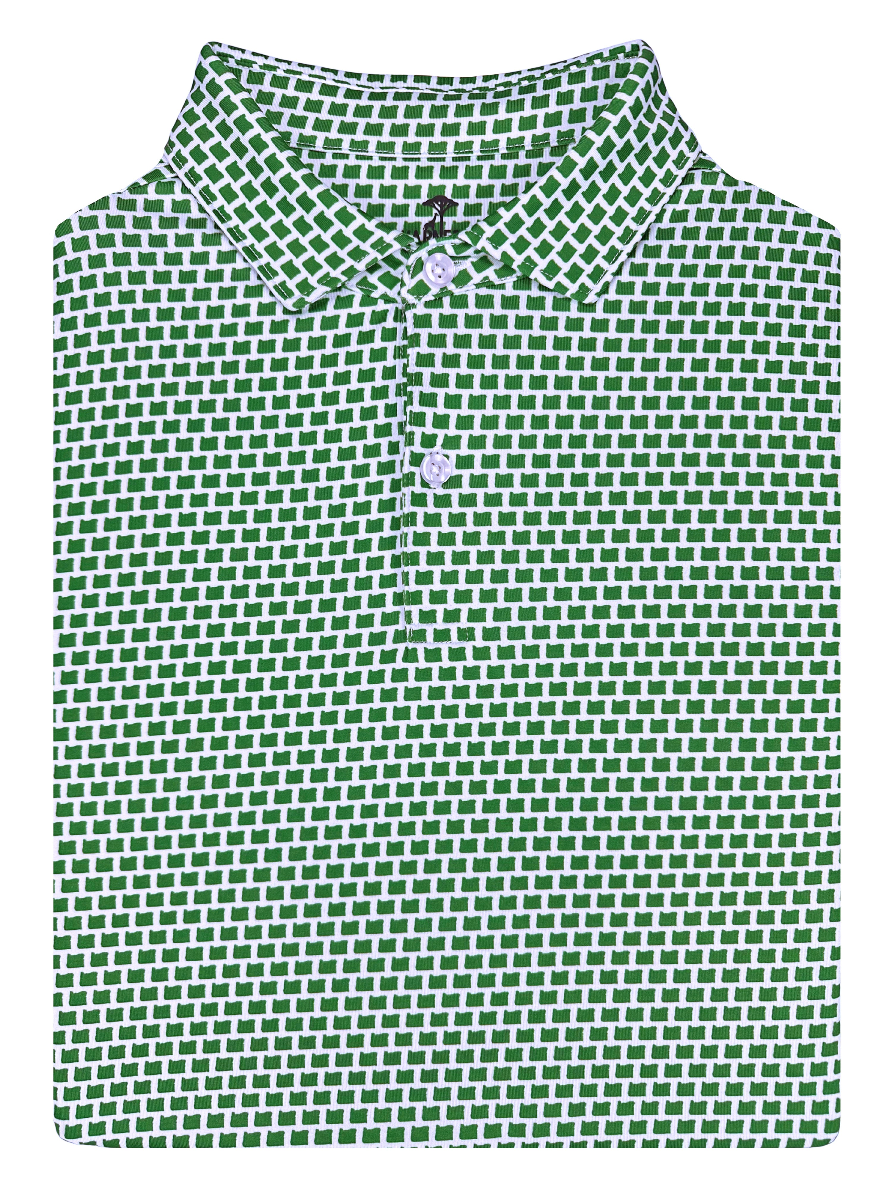 Oregon Green Print Polo